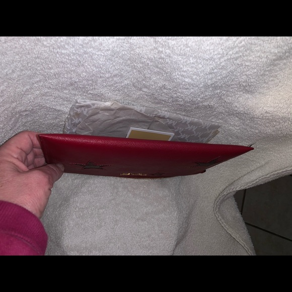 NEW Michael Kors wristlet wallet new no tags red stars travel - Picture 10 of 12